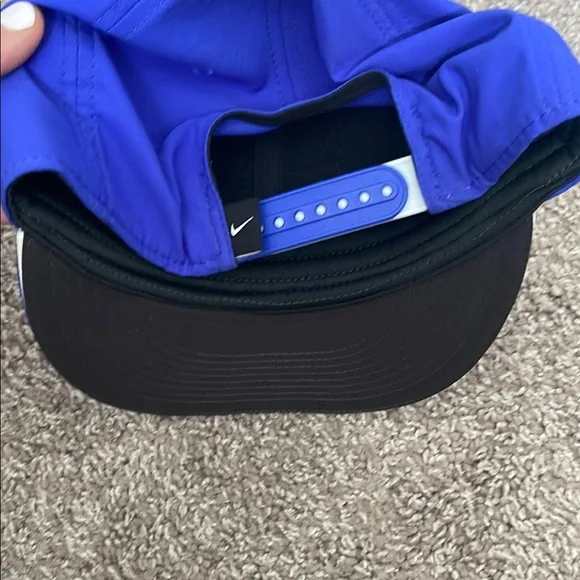 NWOT Nike Royal Blue Cap with Logo - Picture 4 of 5